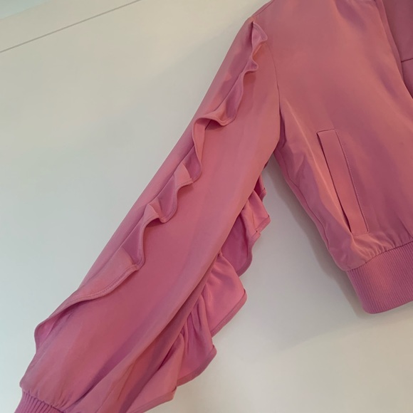 TIBI PINK BOMBER JACKET XS - Picture 6 of 7